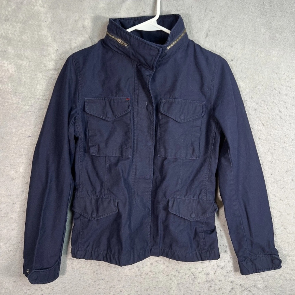 Uniqlo Ines De La Fressange Womens Field Jacket Dark Navy Floral Lining XS